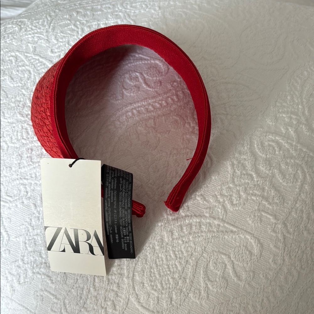 Zara straw  Red hat - Picture 3 of 6